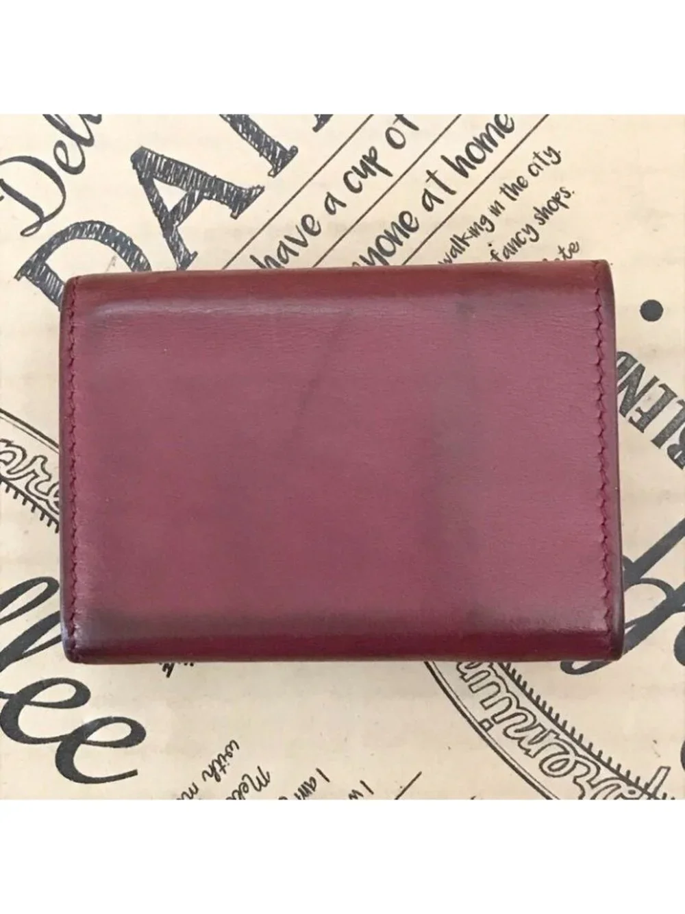 ★SOLD★ Saint Laurent Yves Trifold Wallet YSL Compact Billfold Leather - Picture 4 of 16